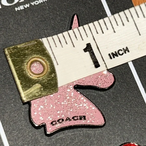 Brand New Coach Glitter Dinosaur & Dog & Unicorn Pin Badge Logo Japan - Picture 6 of 11
